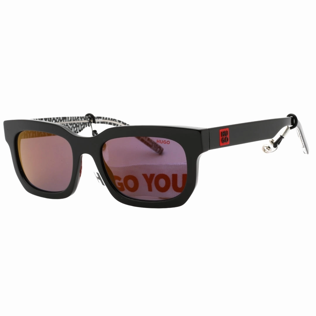 Hugo Boss Red SP Lens Multi Logo Inner Detail Black Sunglasses