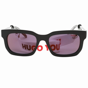 Hugo Boss Red SP Lens Multi Logo Inner Detail Black Sunglasses