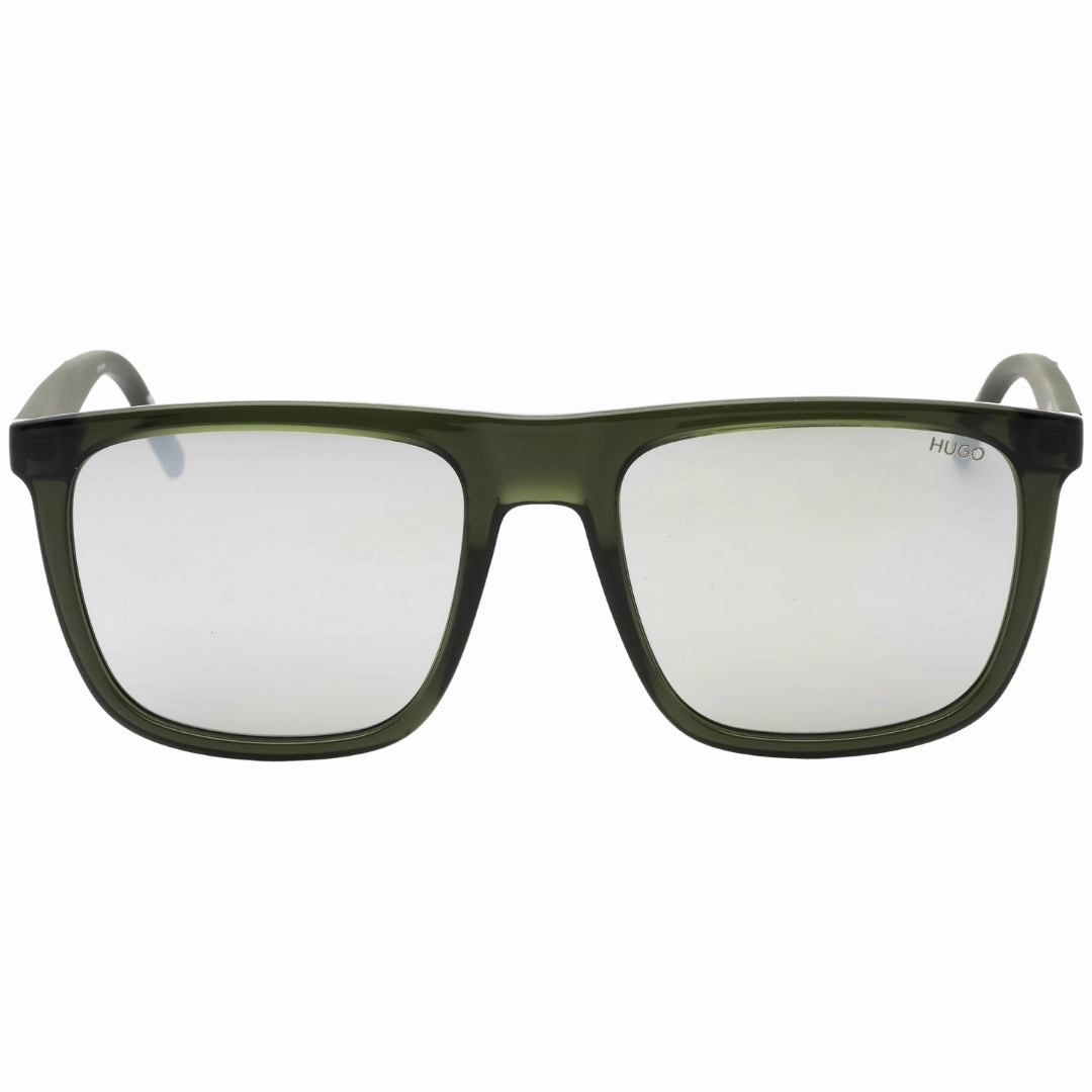 Hugo Boss Silver SP Lens Dark Green Sunglasses