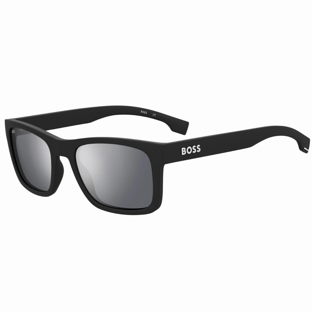 Hugo Boss Silver SP Lensed Matte Black Framed Sunglasses