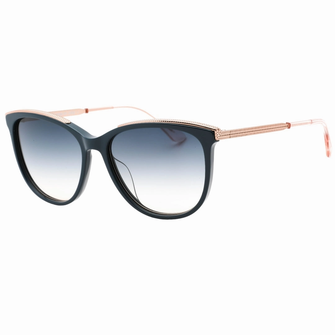Juicy Couture Blue Gradient Lens Rose Gold Sunglasses