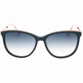 Juicy Couture Blue Gradient Lens Rose Gold Sunglasses