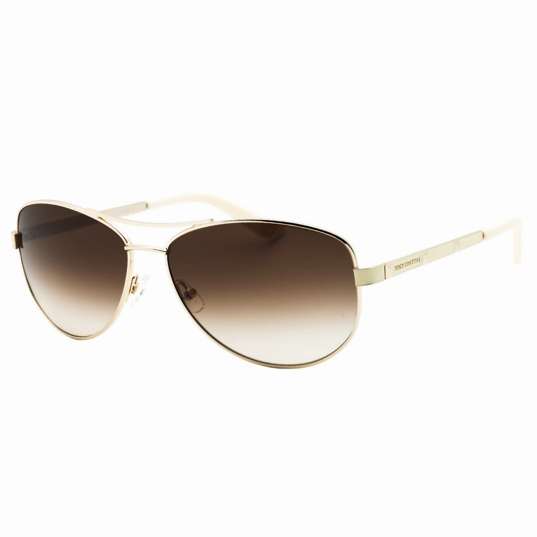 Juicy Couture Brown Gradient Lens Light Gold Sunglasses