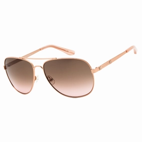Juicy Couture Brown Pink Gradient Lens Rose Gold Sunglasses