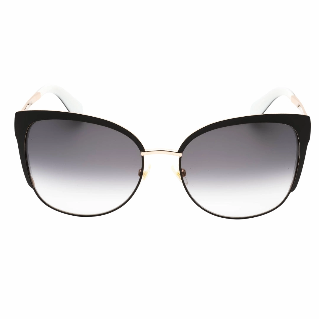 Kate Spade Genice Black Gold Frame Grey Gradient Lens Sunglasses