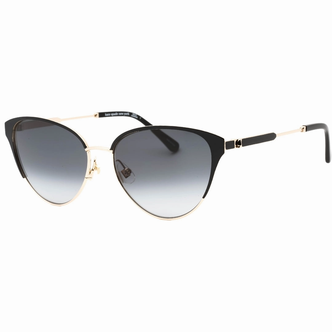 Kate Spade Ianna Dark Grey SF Lens Black Detail Gold Sunglasses