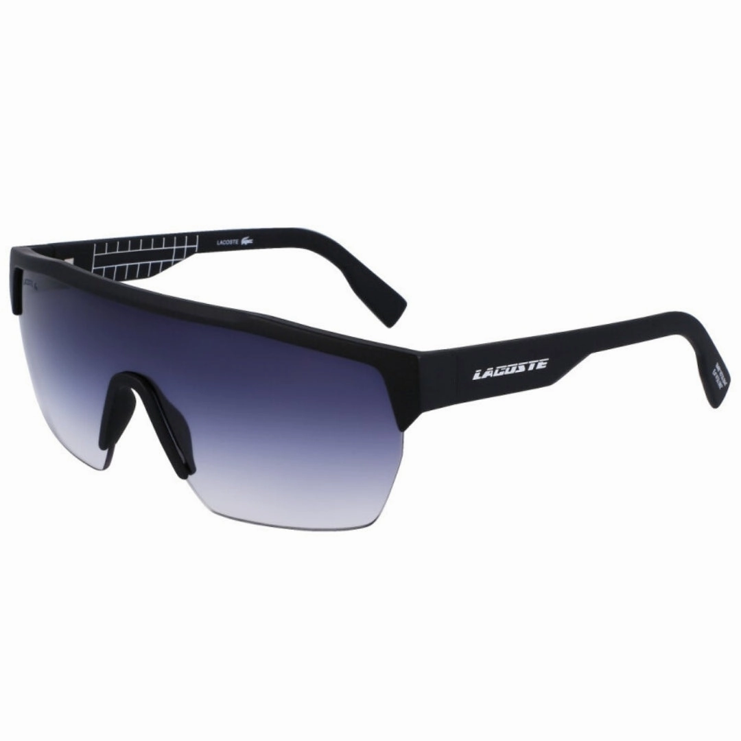 Lacoste Blue Gradient Lens Matte Black Sunglasses
