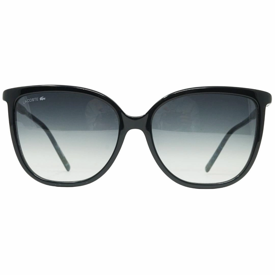 Lacoste Blue Grey Polarized Lens Black Sunglasses