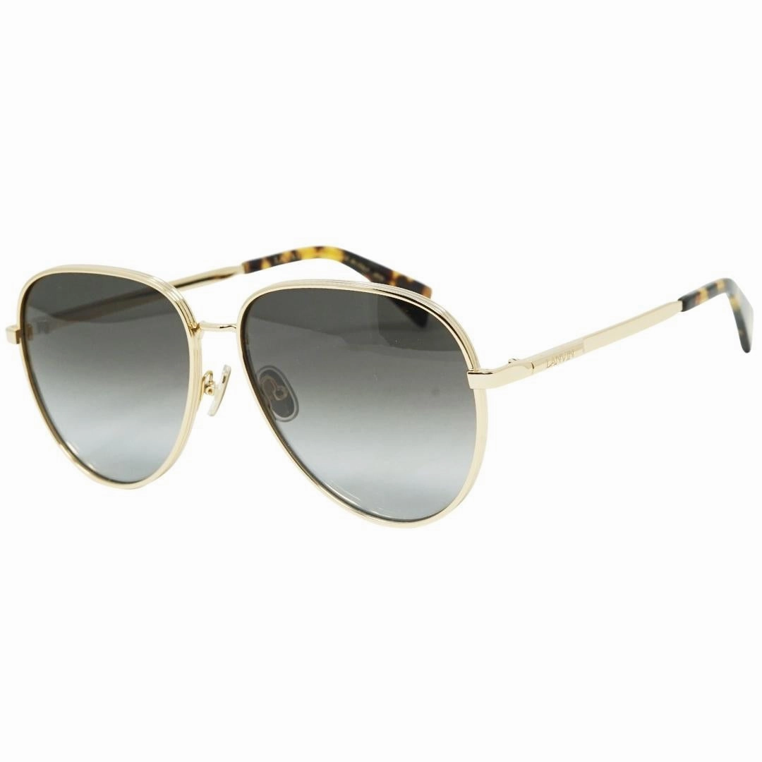 Lanvin Gradient Grey Lens Gold Sunglasses