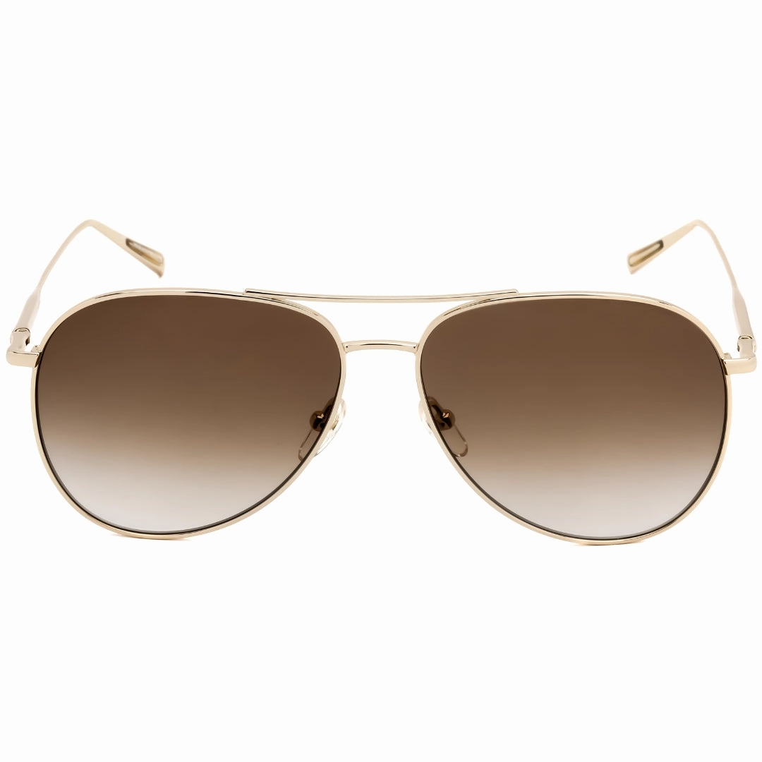 Longchamp Brown Gradient Gold Sunglasses