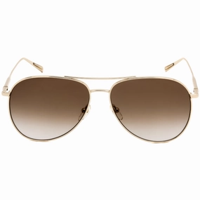 Longchamp Brown Gradient Gold Sunglasses