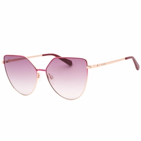 Love Moschino Fuchsia Pink Lens Rose Gold Frame Sunglasses