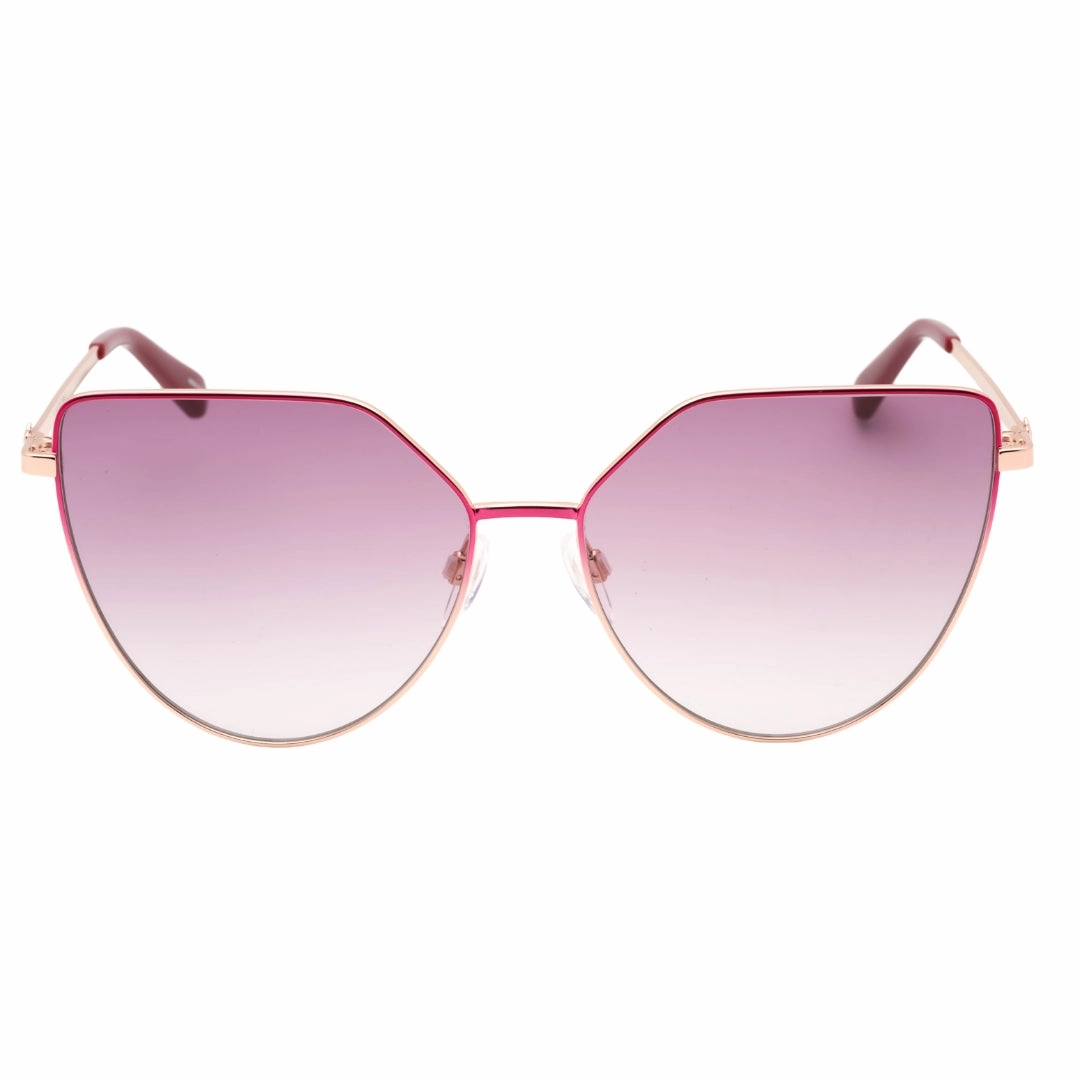 Love Moschino Fuchsia Pink Lens Rose Gold Frame Sunglasses