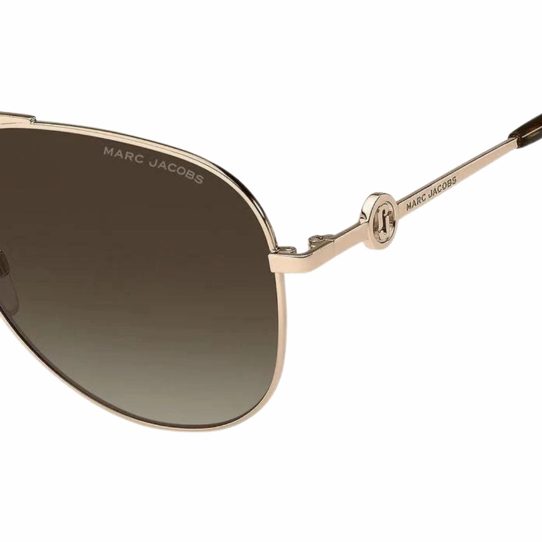 Marc Jacob 653 01Q Ha Gold Sunglasses
