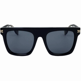 Marc Jacobs Black Round Framed Grey Lens Sunglasses