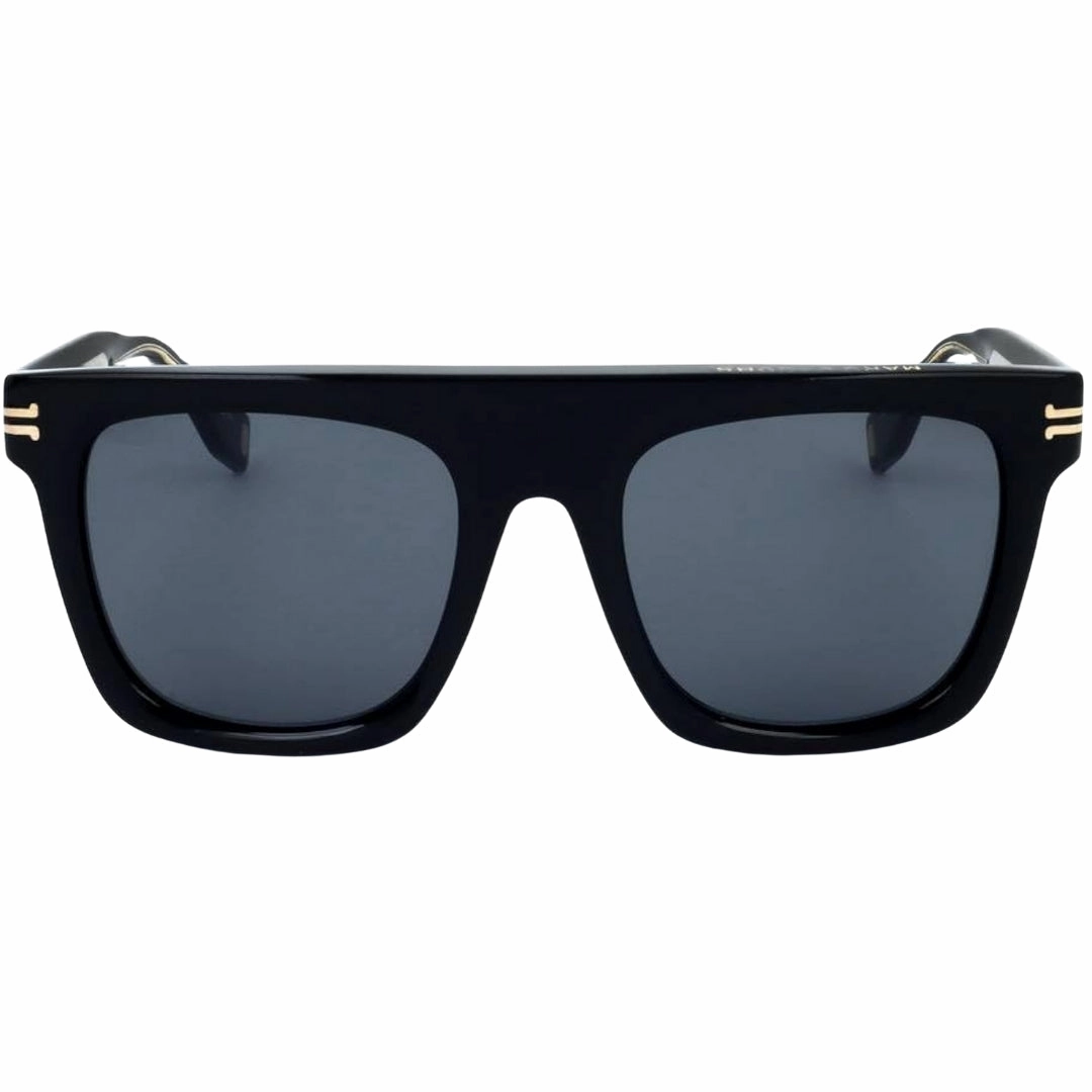 Marc Jacobs Black Round Framed Grey Lens Sunglasses