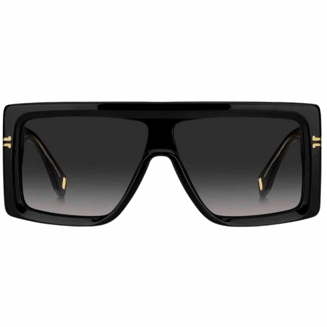 Marc Jacobs Black Square Framed Dark Grey Lens Sunglasses