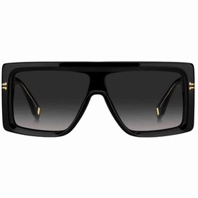 Marc Jacobs Black Square Framed Dark Grey Lens Sunglasses