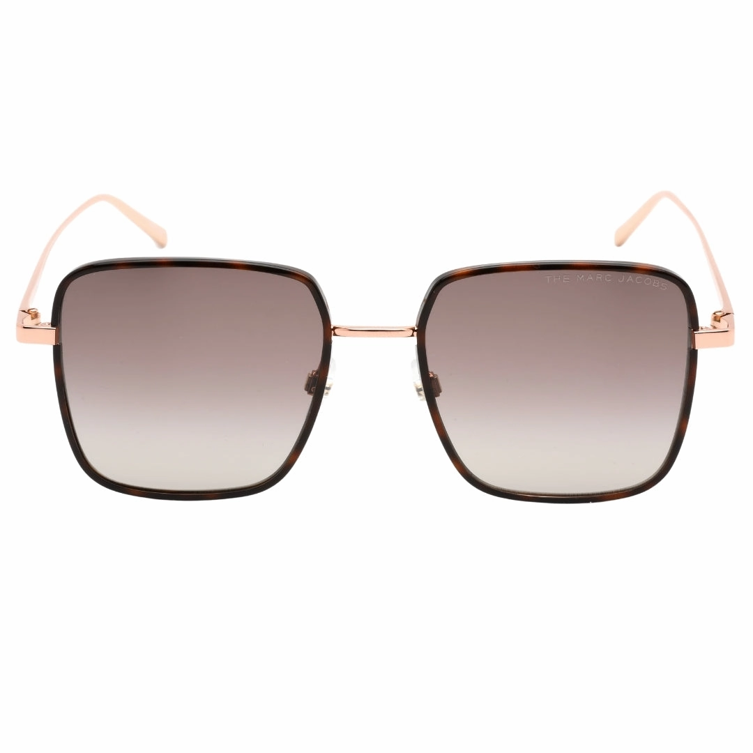 Marc Jacobs Brown Gradient Lens Rose Gold Sunglasses