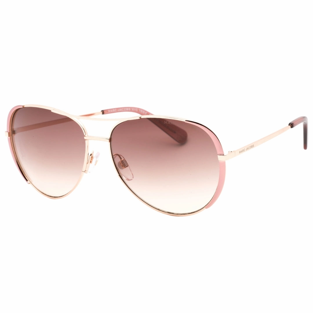 Marc Jacobs Brown Lens Pink Detail Gold Sunglasses