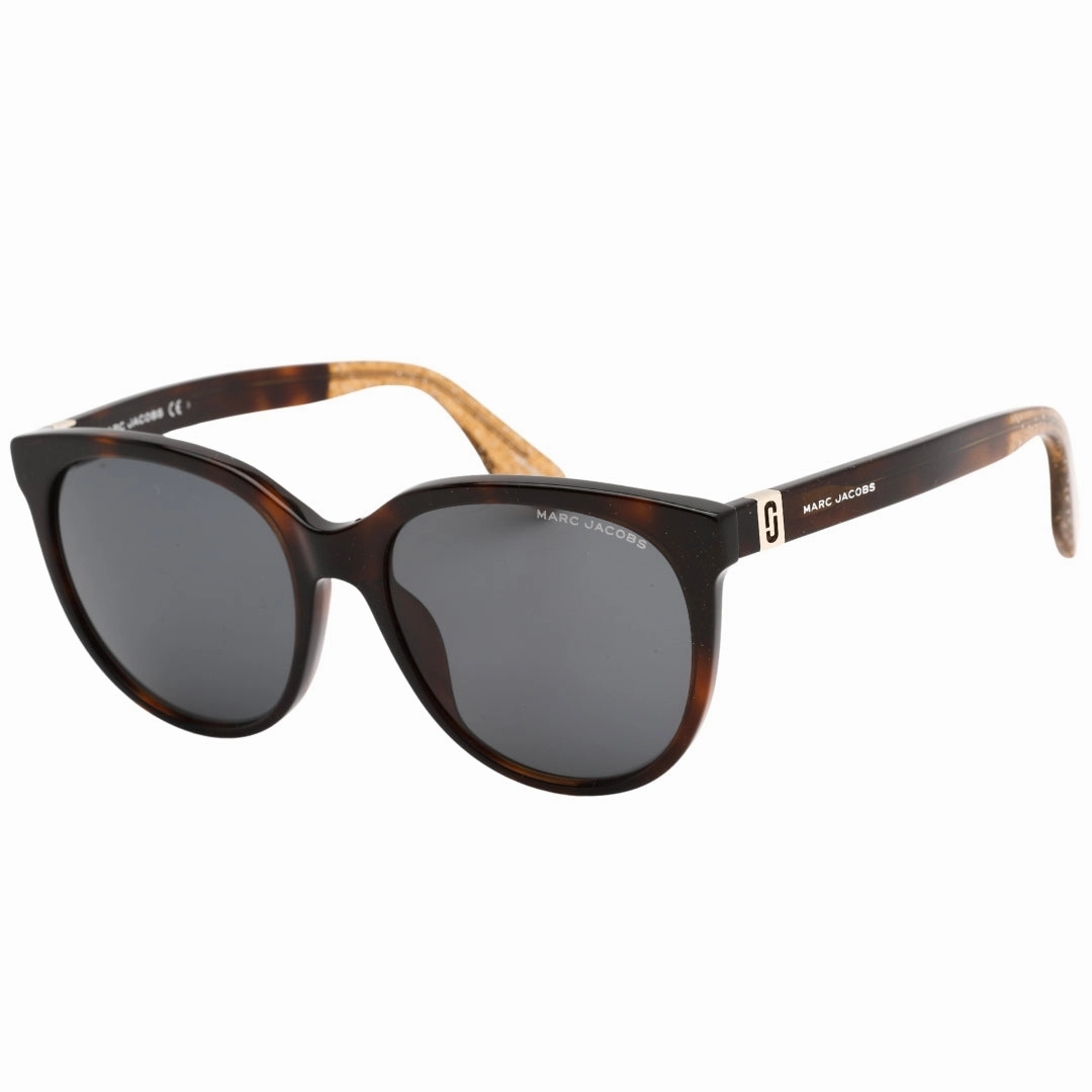 Marc Jacobs Grey Lensed Glitter Havana Brown Sunglasses