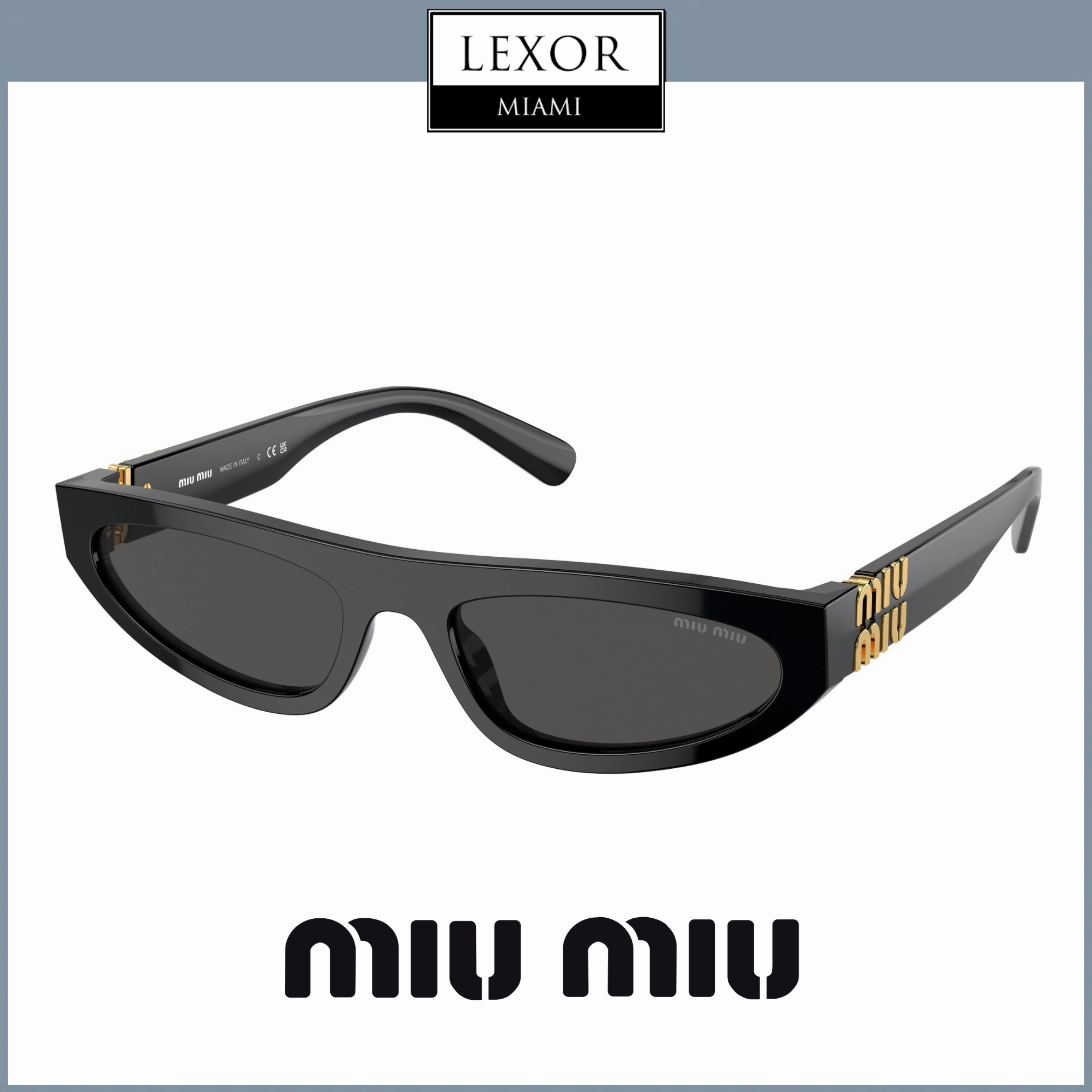 MIU MIU Sunglasses 0MU 07ZS 1AB5S056 Upc: 8056597989237