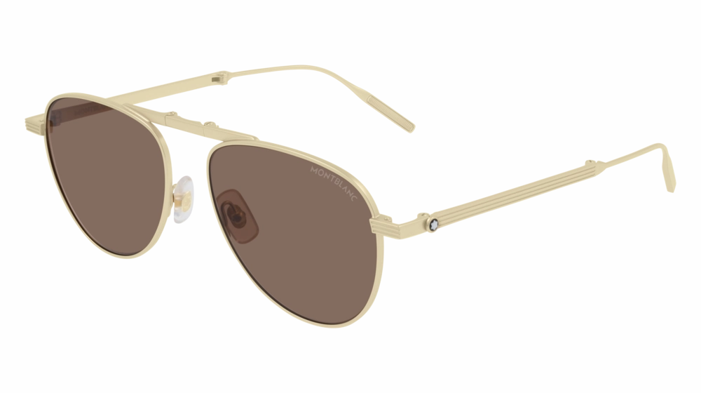 Mont Blanc MB0091S 002 54 Men Sunglasses