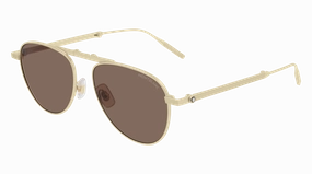Mont Blanc MB0091S 002 54 Men Sunglasses