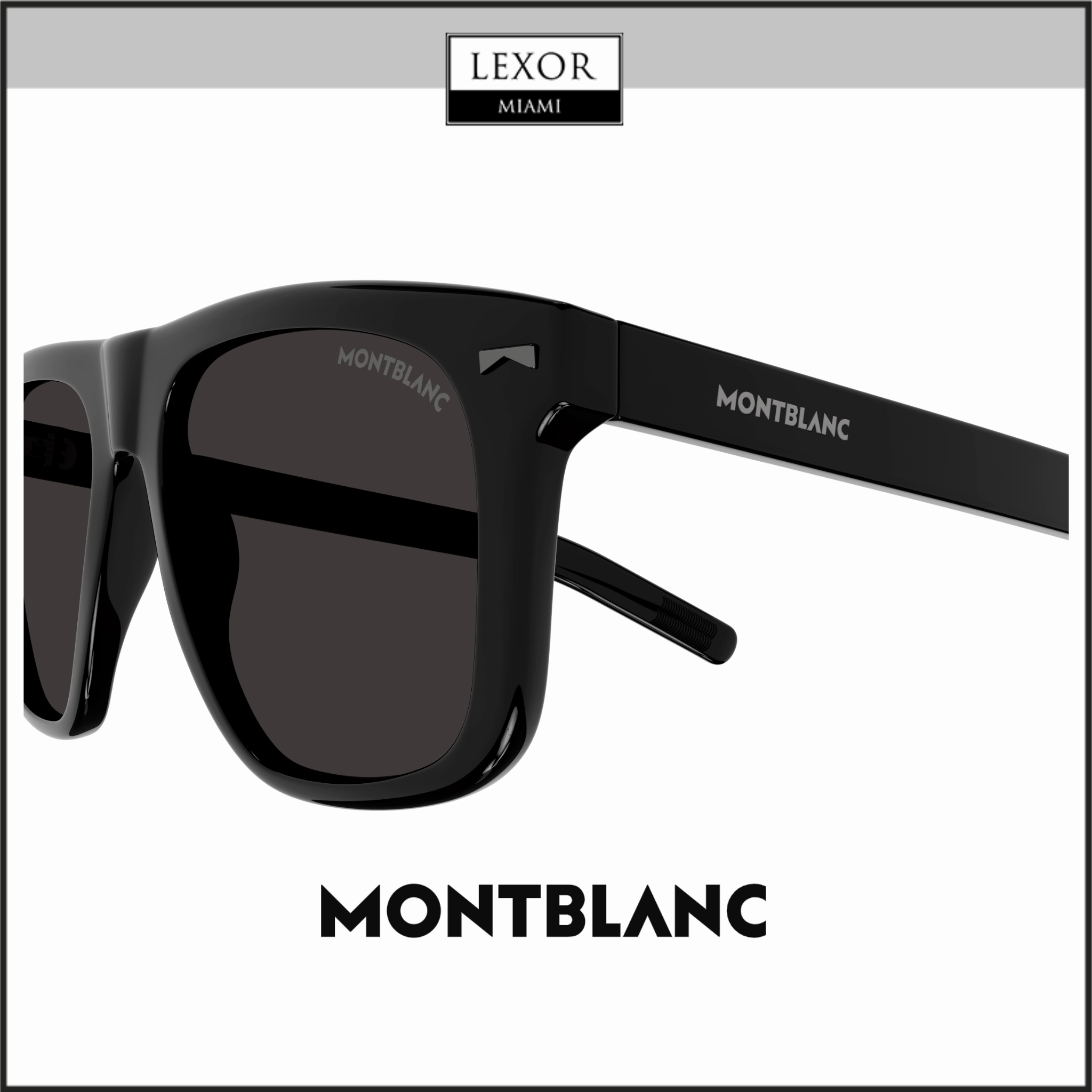 Montblanc MB0227S-001 55 Sunglass MAN ACETATE