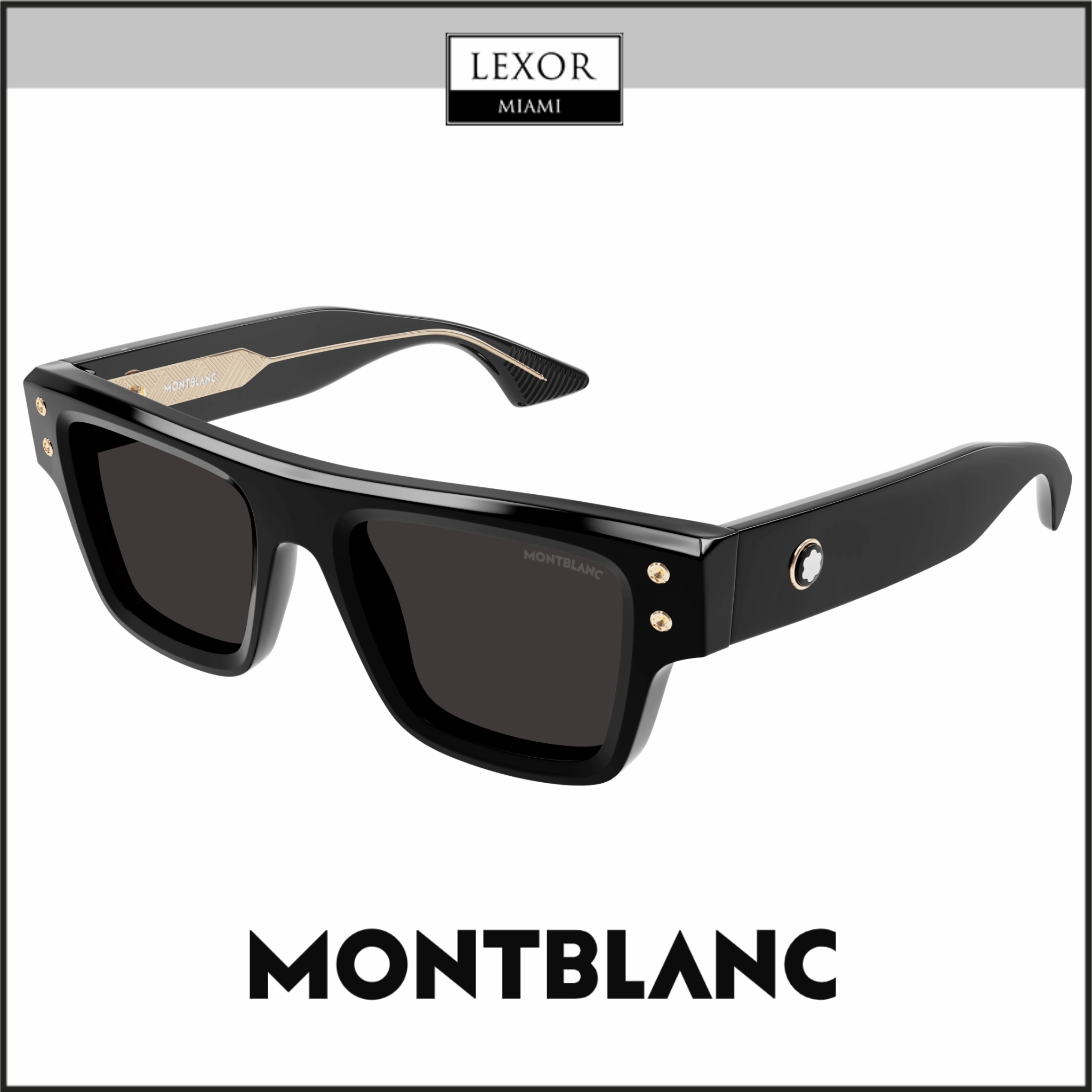 Montblanc MB0253S-001 52 Sunglass MAN RECYCLED ACE