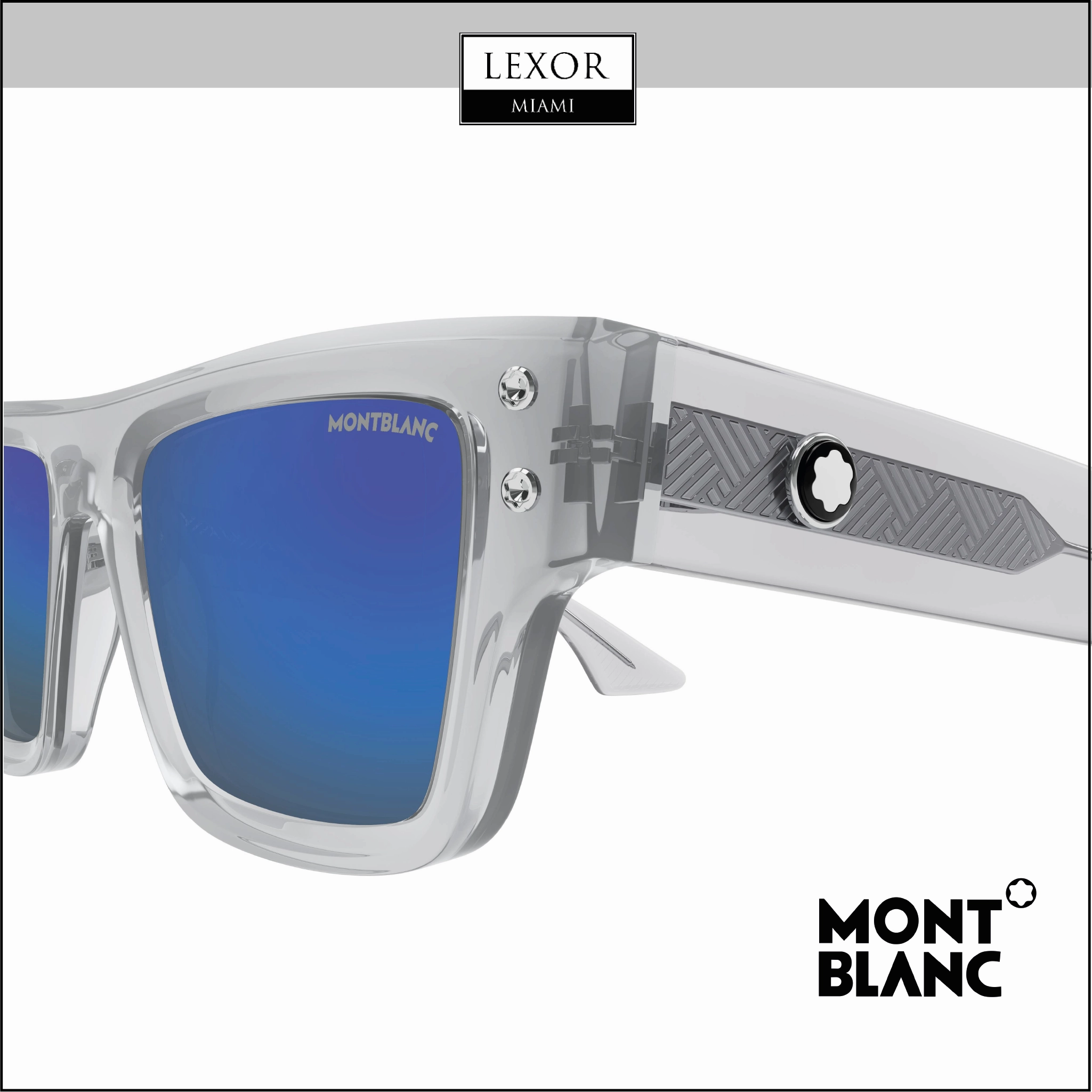 Montblanc MB0253S-004 52 Sunglass MAN RECYCLED ACE