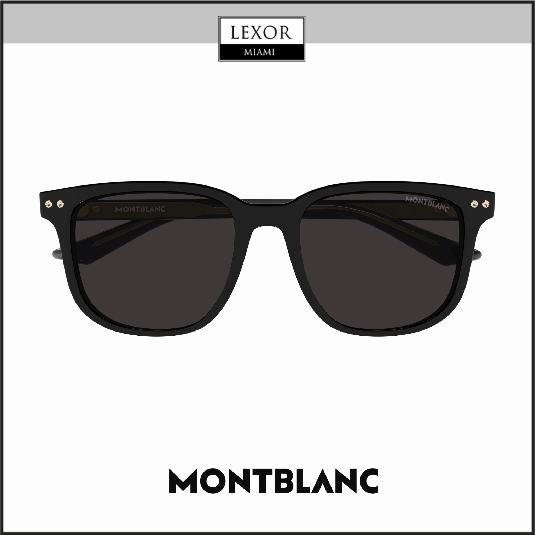 Montblanc MB0258SA-001 55 Sunglass MAN RECYCLED AC