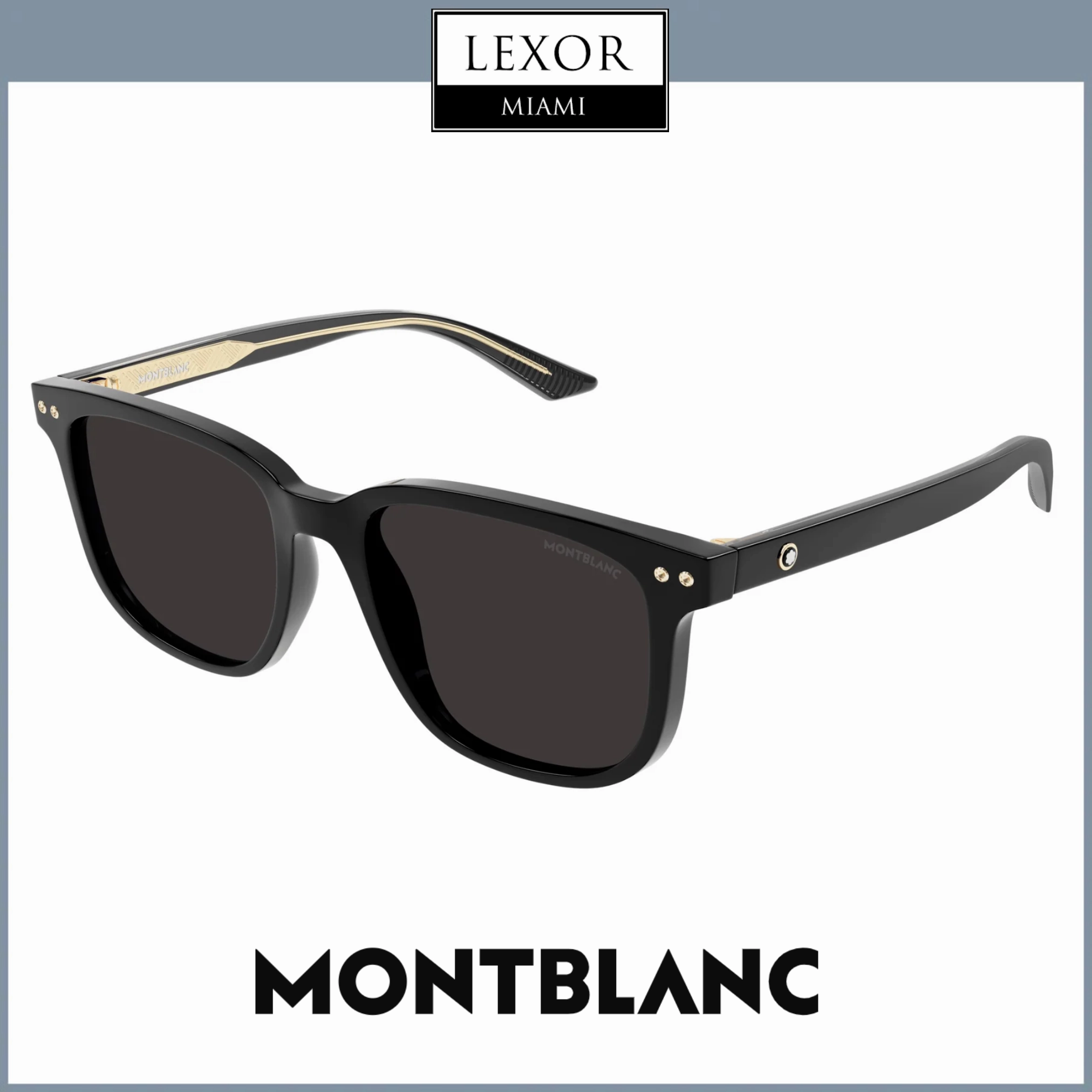 Montblanc MB0258SA-001 55 Sunglass MAN RECYCLED AC