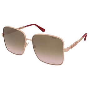 Moschino Bold Branded Arms Rose Gold Sunglasses
