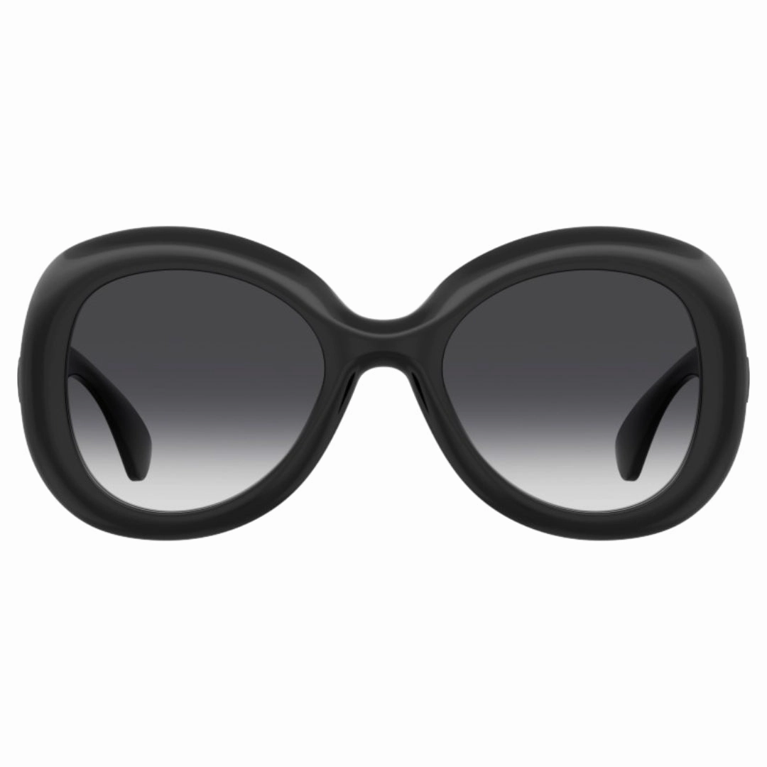 Moschino Bold Rounded Frame Black Sunglasses