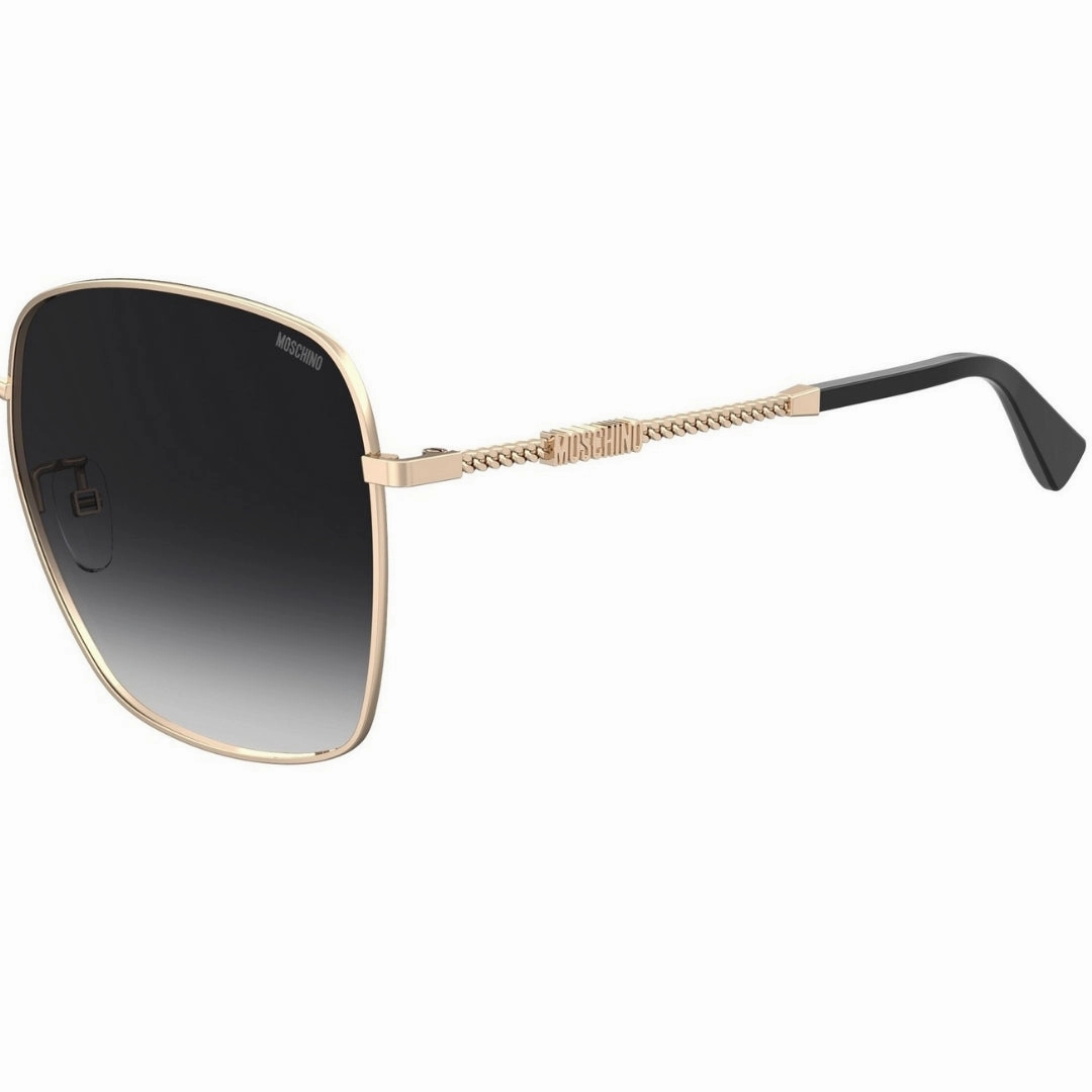 Moschino Branded Arms Gold Sunglasses