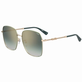 Moschino Branded Arms Rose Gold Sunglasses