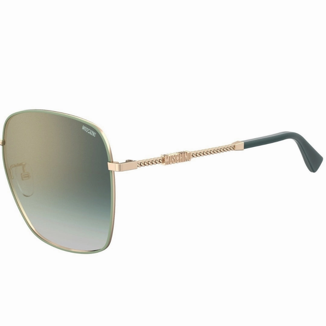 Moschino Branded Arms Rose Gold Sunglasses