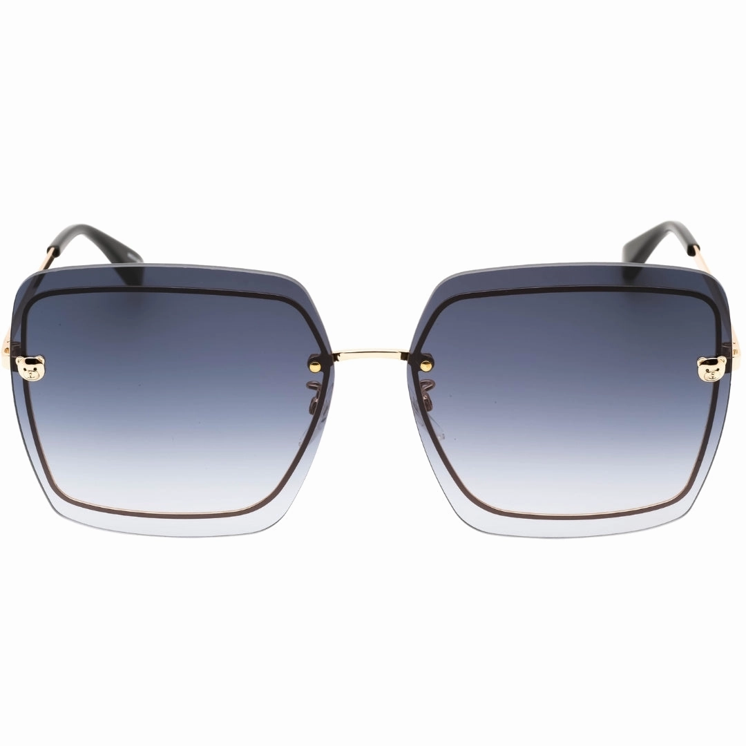 Moschino Dark Grey SF Lens Teddy Detail Gold Sunglasses