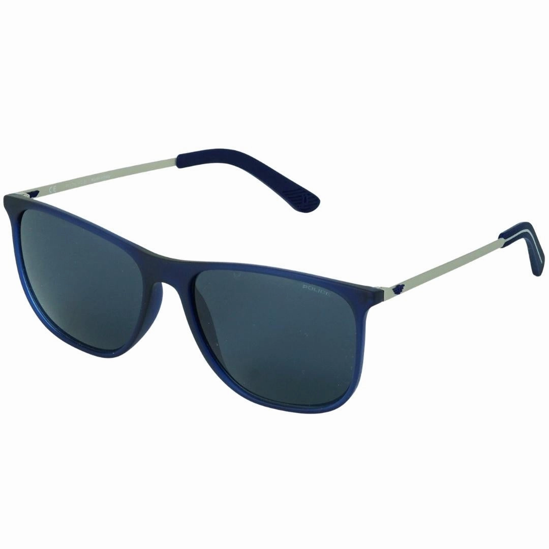 Police Blue Front Silver Sunglasses