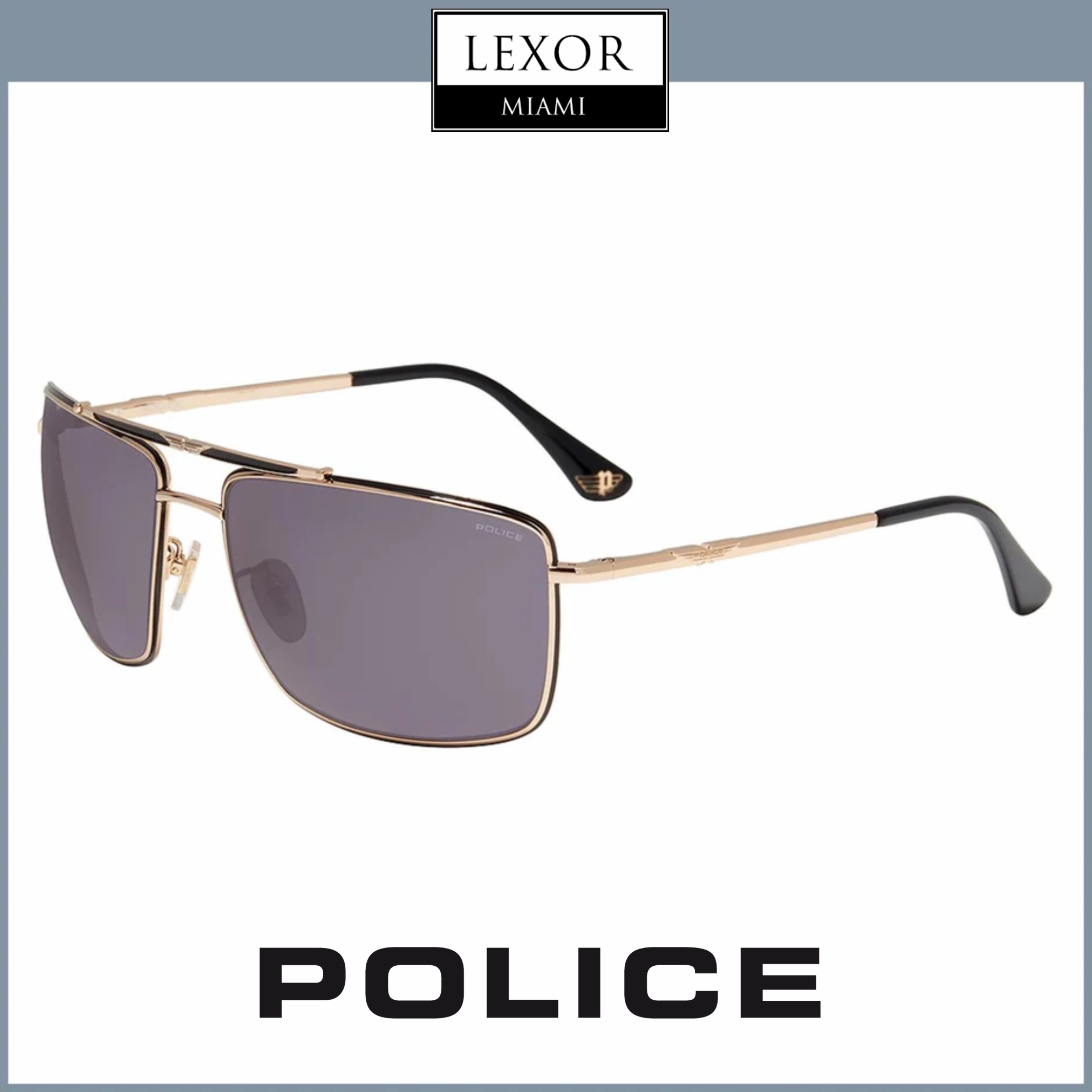 Police SPL965 0301 63 Men Sunglasses