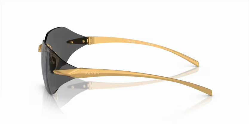 Prada 0PR A56S 15N5S0 - Satin yellow gold  Women Sunglasses Upc:8056597968003