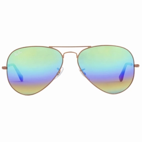 Ray-Ban Aviator Blue Lens Gold Sunglasses