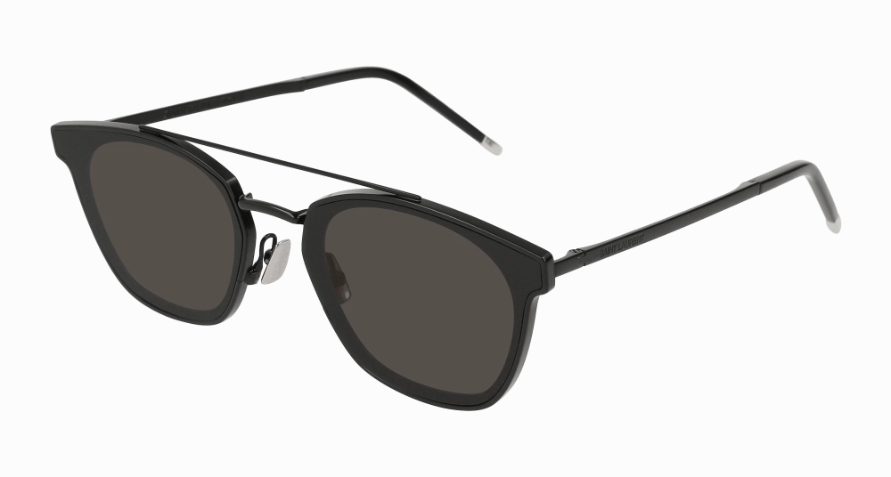 Saint Laurent SL 28 01 Metal Black Grey Sunglasses