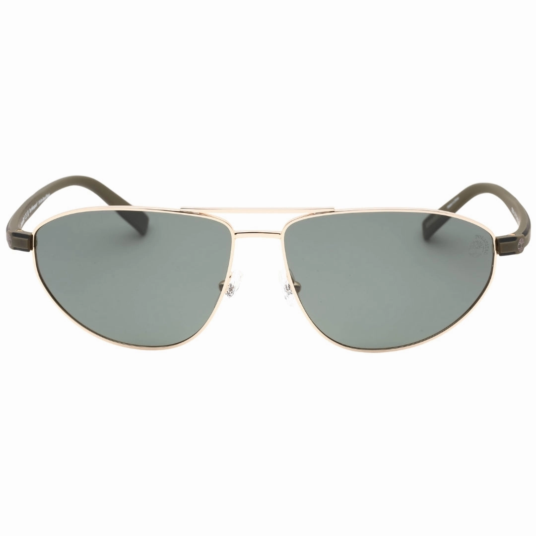 Timberland Green Polarized Lens Gold Sunglasses