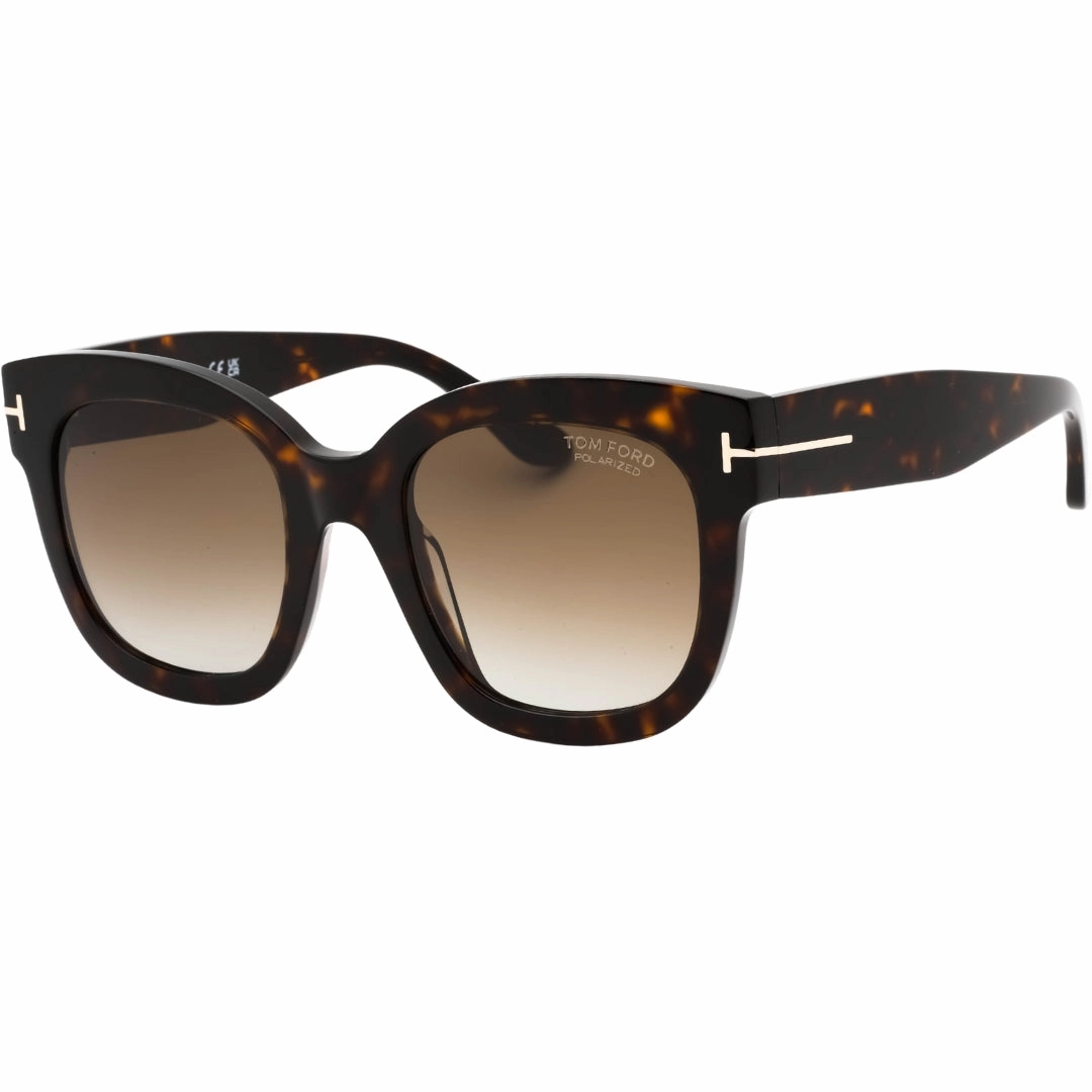 Tom Ford Dark Havana Thick Frame Brown Polarized Sunglasses