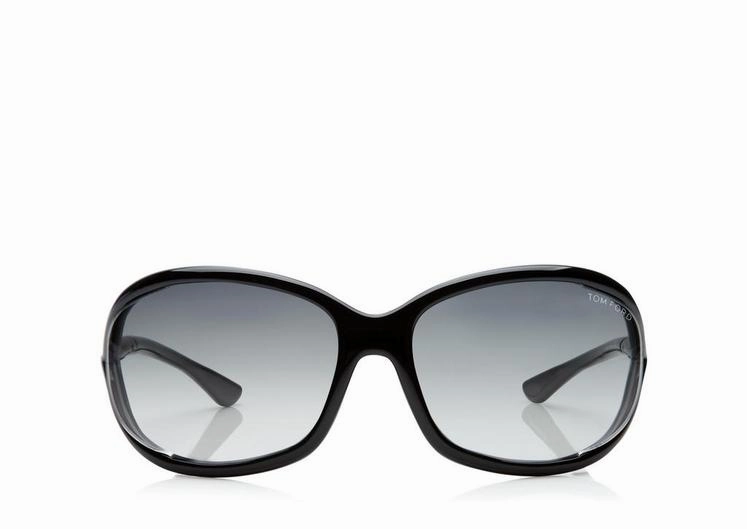 Tom Ford FT0008 01B 61 Jennifer Soft Square Women Sunglasses