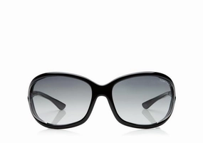 Tom Ford FT0008 01B 61 Jennifer Soft Square Women Sunglasses