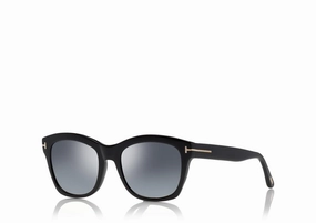 Tom Ford FT0614 01C 52 Lauren Unisex Sunglasses