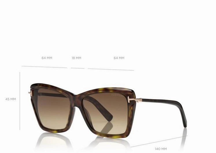 Tom Ford FT0849 55B 64 Leah Women Sunglasses